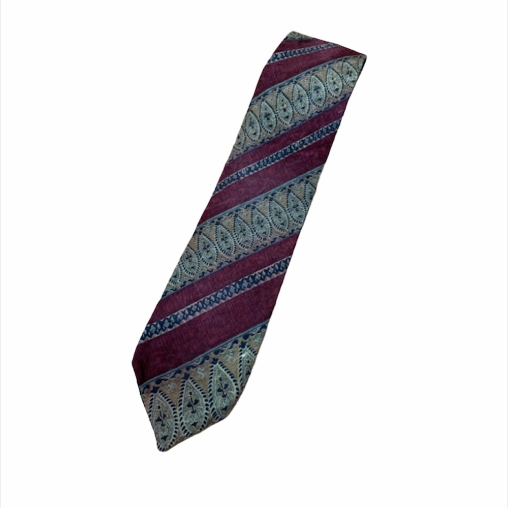 Vintage Christian Dior Monsieur Print Silk Tie